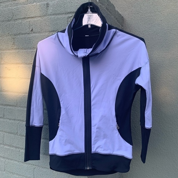 Lululemon Zip Track Colorblock Jacket Funnel Neck 4 - Picture 1 of 8